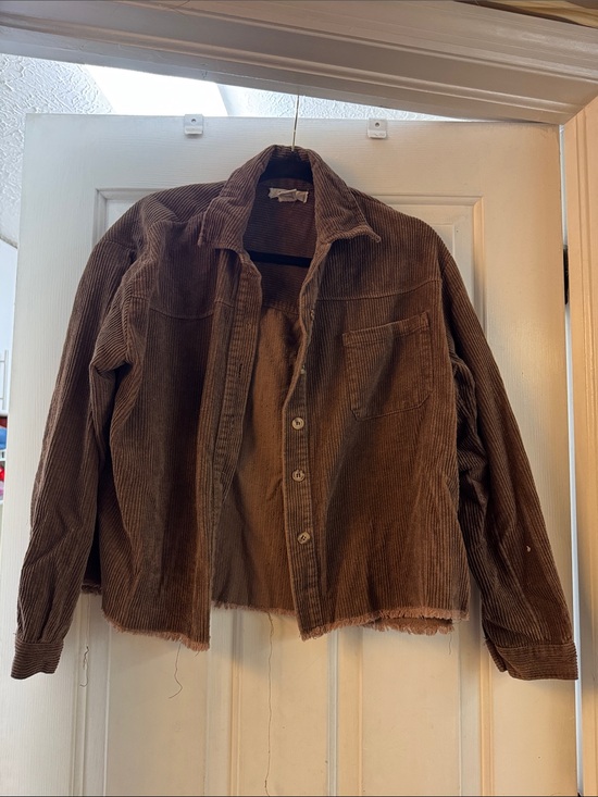 Life Jackets & Blazers - Corduroy Button-Front Jean Jacket in Dark Brown